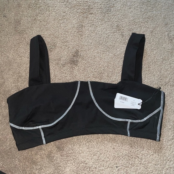 NWT‼️ WEWOREWHAT - Black Corset Bra (Size L) - Picture 4 of 6